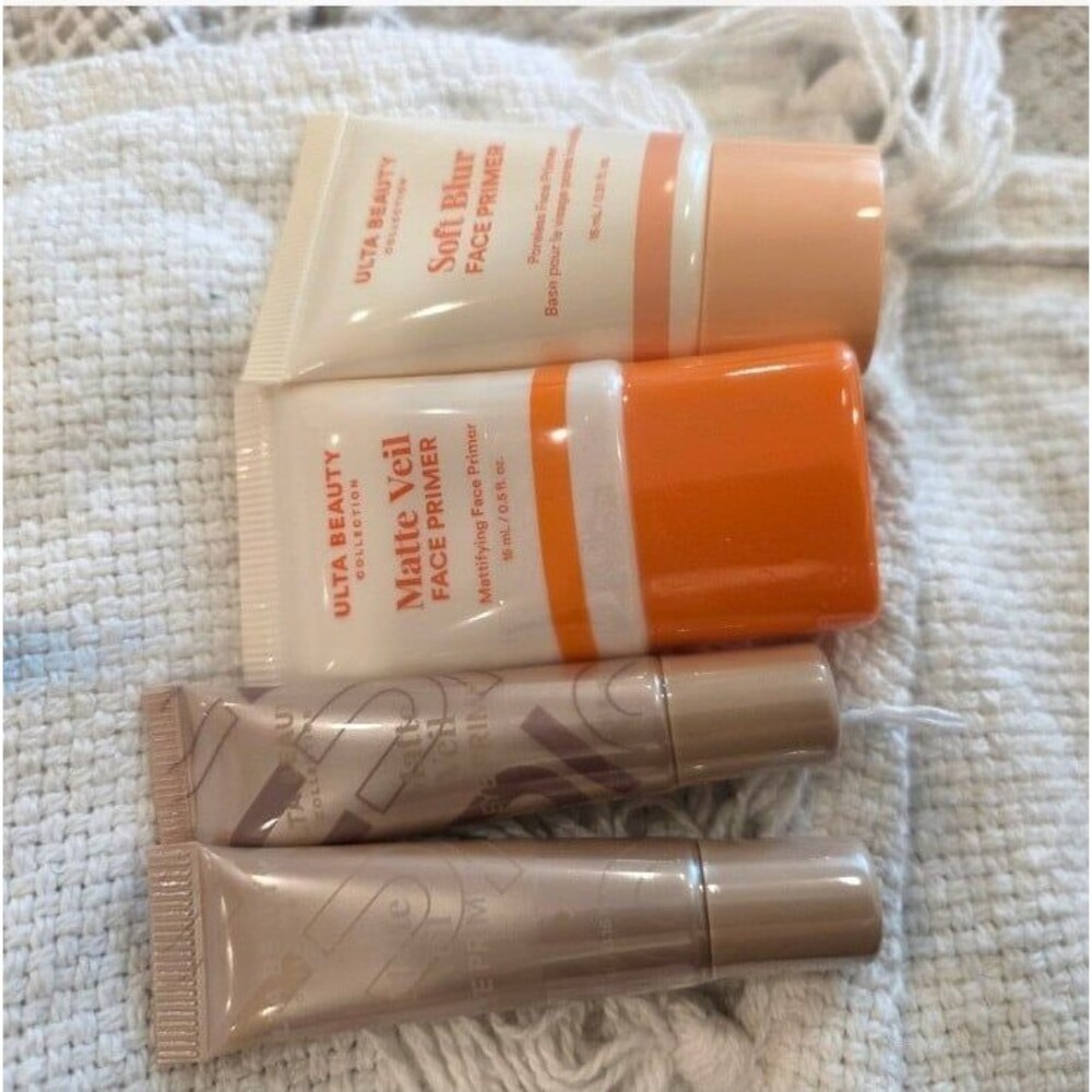 4 Piece Ulta Beauty Collection Face and Eye Primers (2) Matte Veil & Soft Blur
